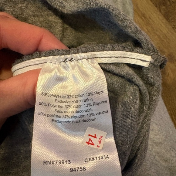 Motherhood Maternity "Future Dribbler" Gray T-Shirt Size S - Picture 4 of 4